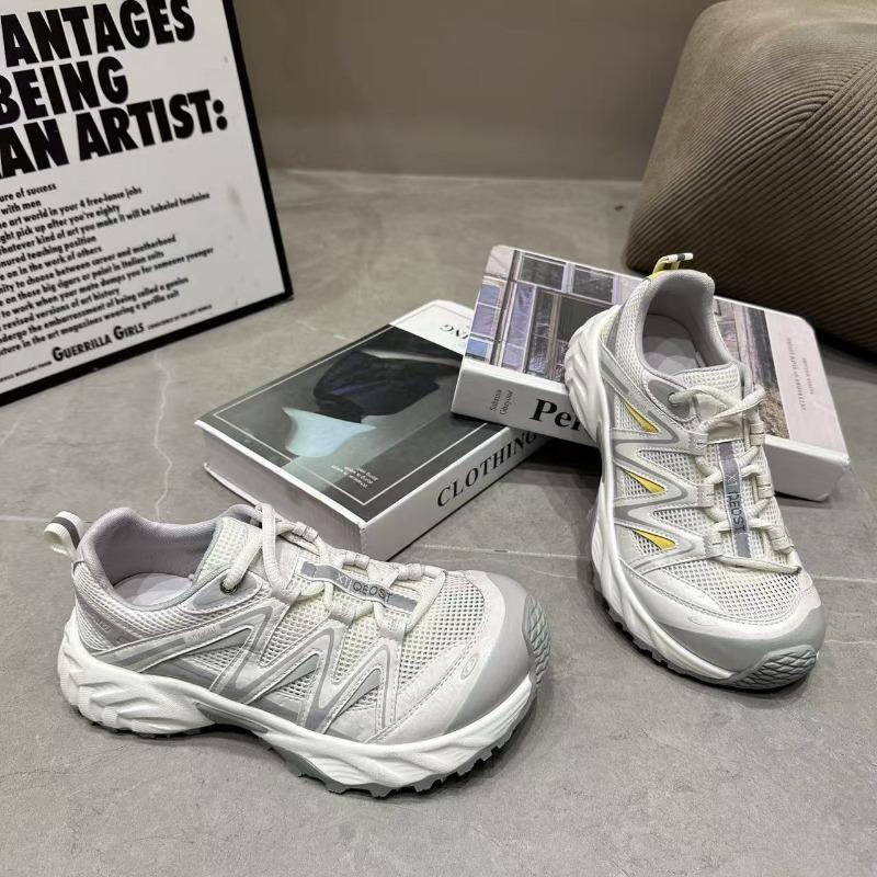 Retro mesh breathable outdoor sports shoes summer new thick-soled mountaineering non-slip casual dad shoes