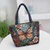 Colorful Parrot Ethnic Style Tote Bag With Embroidered Details For Outings