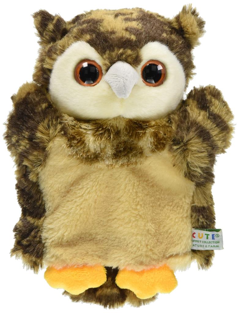 PUPPET COLLECTION NATURE FARM Owl Hand Brown & Puppet,