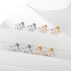 1PC Titanium Ear Piercing Cartilage Earrings Tragus Helix Pirsing Labret Piercing Cross Ear Lobe Lip Rings Daith Jewelry Women