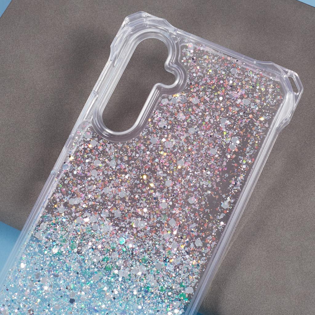 For Samsung Galaxy A54 5G   Phone Cases TPU+Acrylic Gradient Color Cover with Strap