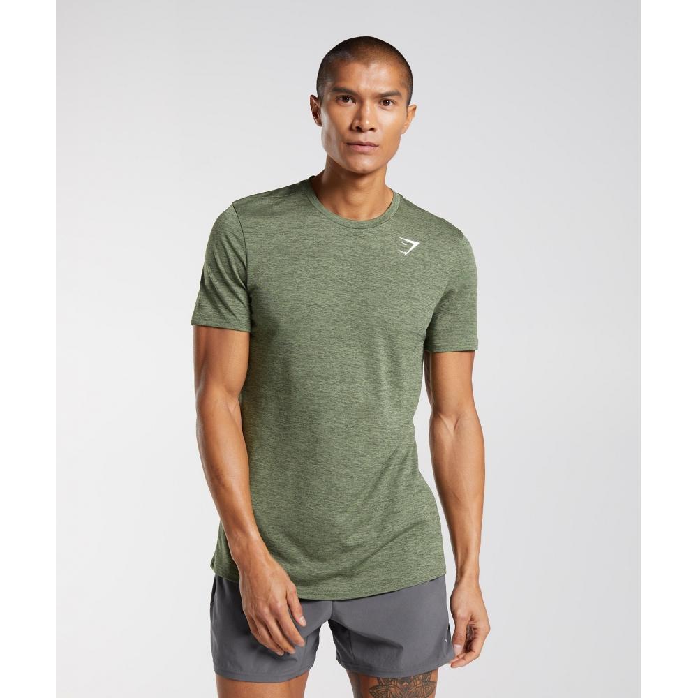 

Gymshark Футболка Arrival Marl Core Olive Kalamata Olive Marl A2A1I EBJ3