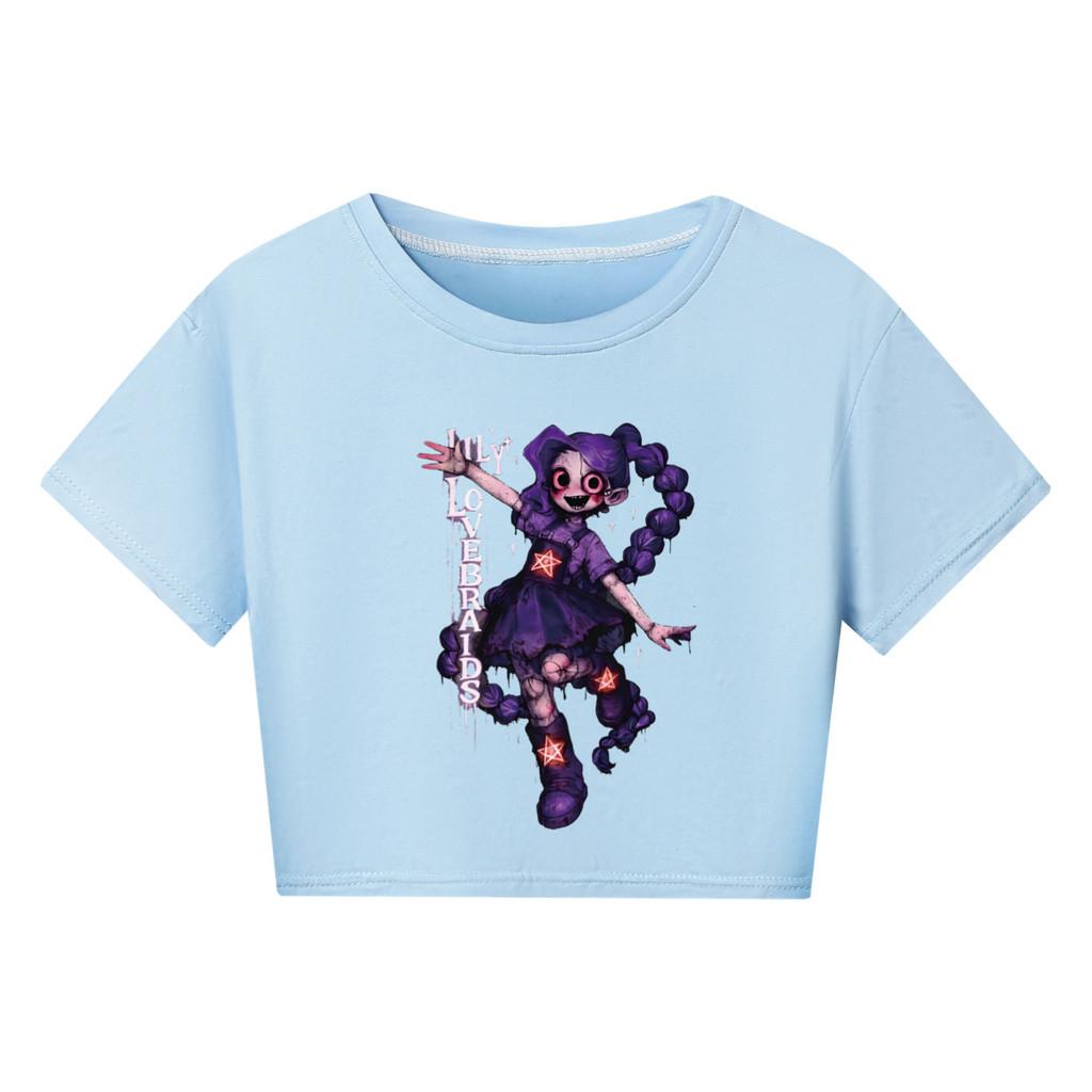 5583 Kids Girls Lily Lovebraids Print Short Style T-Shirt