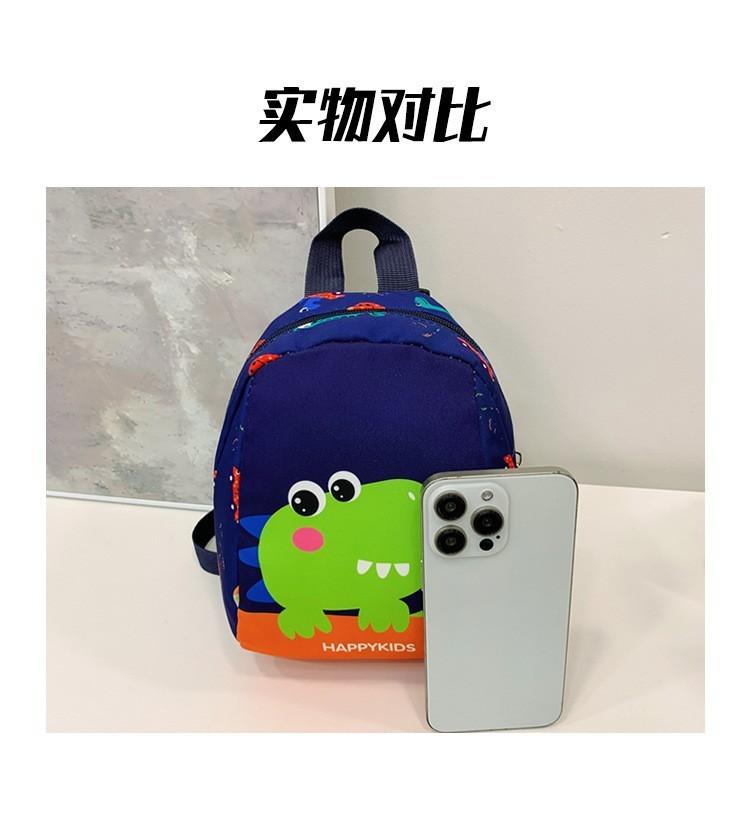 Cartoon Car Dinosaur Printed Backpack Oxford Fabric Texture For Use Nursery