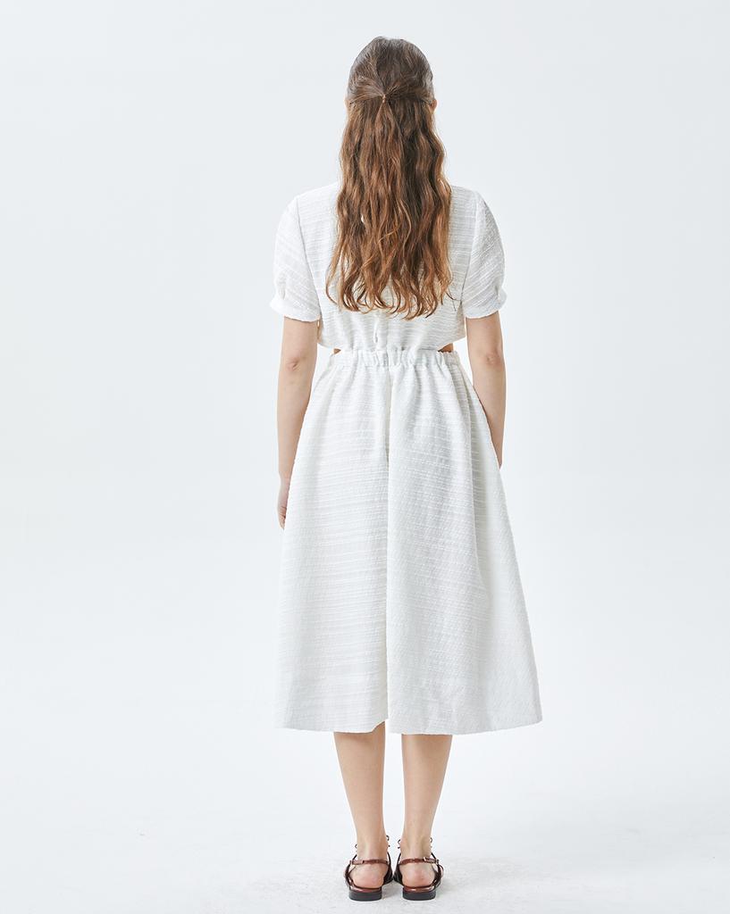 Lebeun Cutout White Dress