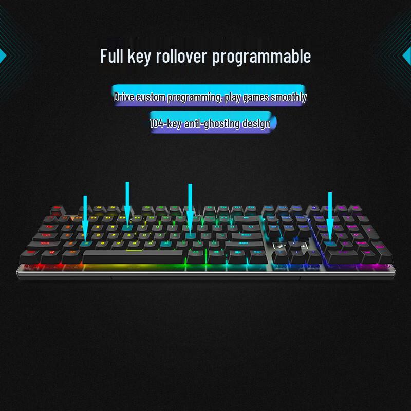 Rapoo V700RGB Alloy Edition 108-Key RGB Gaming Mechanical Keyboard