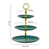 3 Tier Pet Parrot Bird Hanging Feeder Bird Platform Yard Decoration Pendant