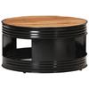 Day and Night - Day and Night Solid Black Acacia Wood Coffee Table 68x68x36 Cm