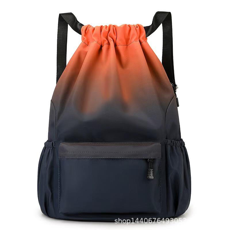 Basketball Rucksack mit Kordelzug - Unisex Doppel-Schulter Sport-Gymnastiktasche mit großem Fassungsvermögen