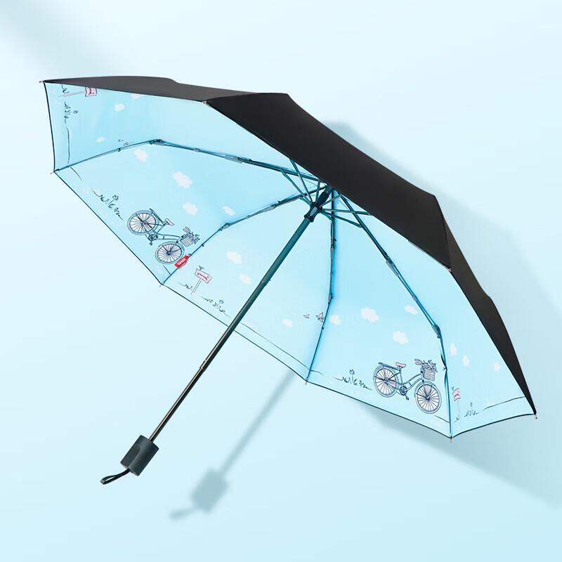 UPF50+ Ultralight Three-Fold Sun & Rain Umbrella