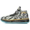 Li Ning WOW 2 Slip Resistant Abrasion Resistant Mid Top Basketball Shoes Men's Black Silver Gold ABAH017-1G