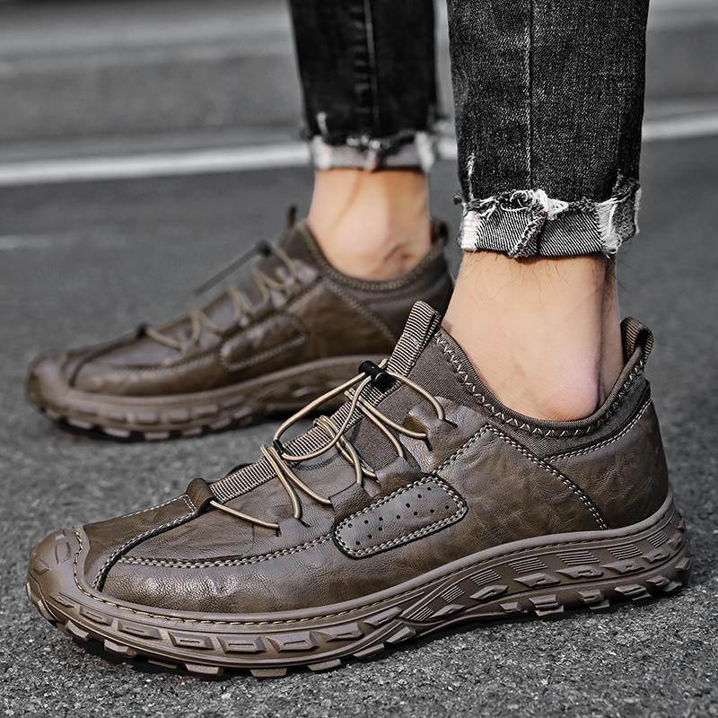 Pánské kožené boty společenské ručně šité řidičské boty ležérní tenisky