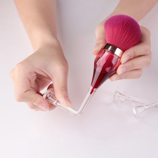 Concealer Brush Comfortable Exquisite Style Delicate Glass Makeup Brush for Girl