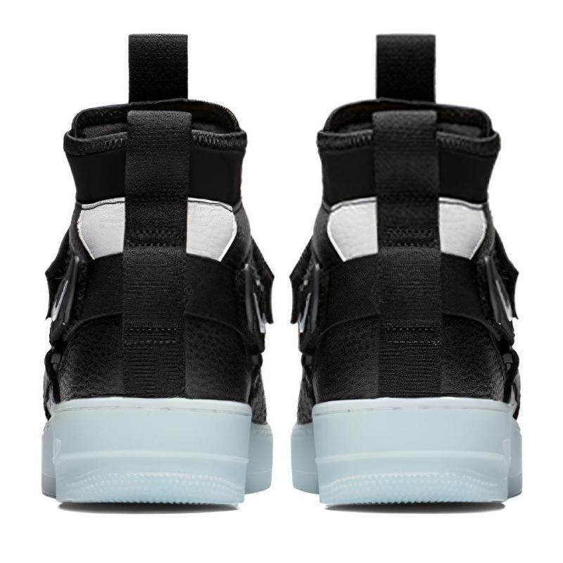 Nike Air Force 1 Mid Utility Black Half Blue Sneaker AQ9758-001