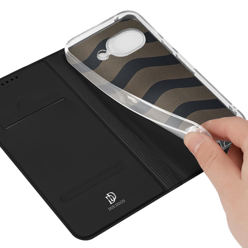 For Google Pixel 10a Case DUX DUCIS Skin Pro Series Leather Stand Cover Card Holder