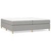 Maison Exclusive - Sommier à lattes de lit avec matelas Gris clair 200x200cm Tissu