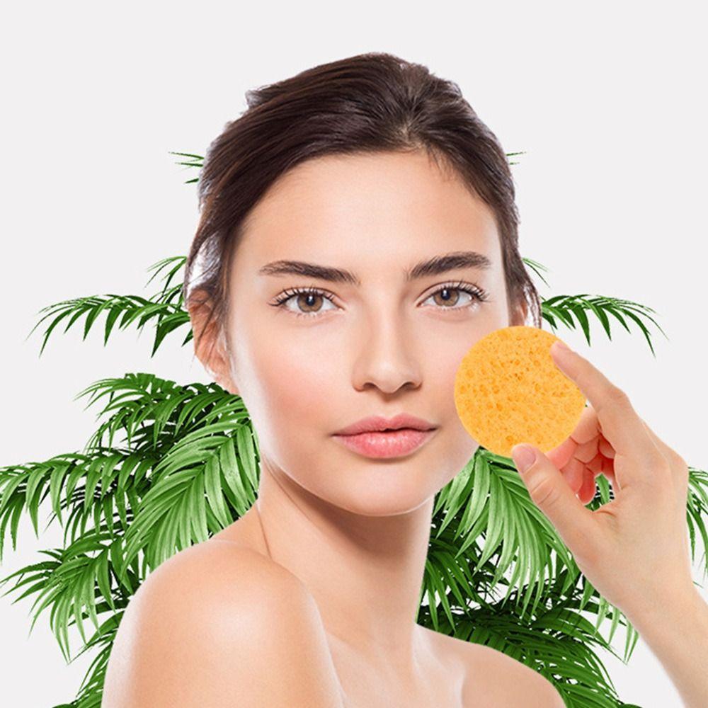 Cosmetic Puff Wood Pulp Face Cleaning Sponge Pad Wood Pulp Sponge Cleansing Tool Massage Brush