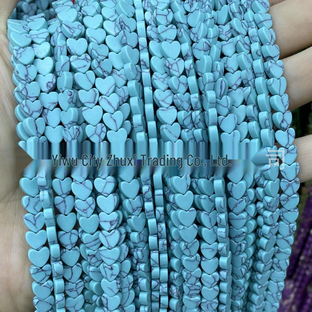 6mm herzförmige Kristallachat-Perlen: Tigerauge, Grüner Aventurin für DIY-Schmuck und Armbänder