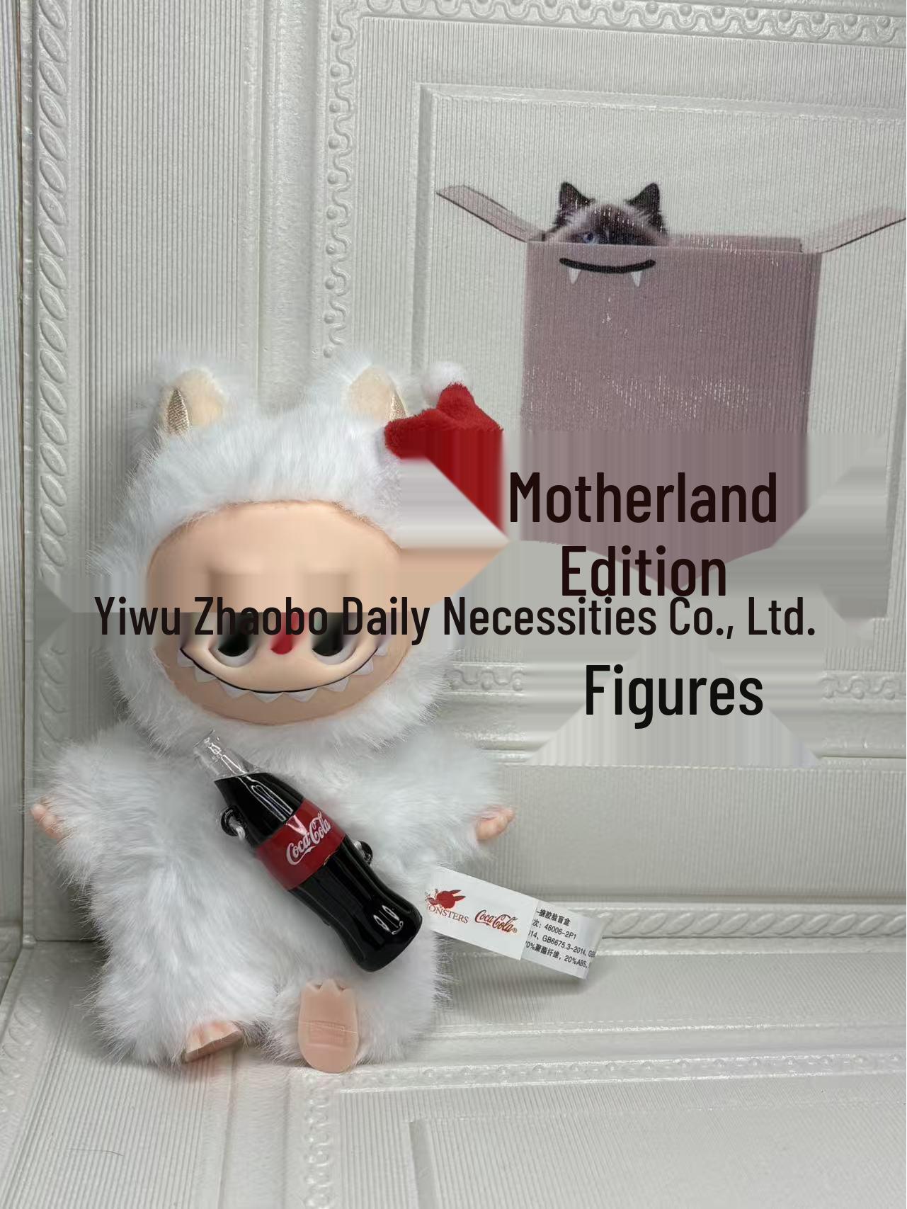 

Третье поколение Labubu Cola Edition Pop Mart Sit Sit Party Виниловая плюшевая фигурка Блайнд бокс 18 cm