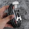 Premium Ribbed Watch Band Deployant Clasp Nylon 20mm 22mm Watch Strap for Omega Folding Buckle Watchband Sport Wristband For Men