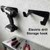 Drill Storage Hook Wall Mounted Carbon Steel Rust Proof Electric Drill Storage Hook Power Tools Garden