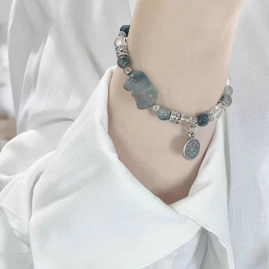 Style Ethnic Pixiu Beaded Bracelet Handmade Alloy Unisex Fashion Jewelry