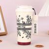 New Water Bottle Van Go-gh Thermos Coffee Cup 2025 New High-looking Double Drinking Cup Lily Of The Valley Flower Gift Water Cup