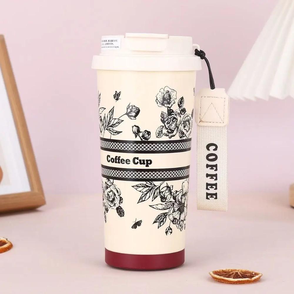 New Water Bottle Van Go-gh Thermos Coffee Cup 2025 New High-looking Double Drinking Cup Lily Of The Valley Flower Gift Water Cup