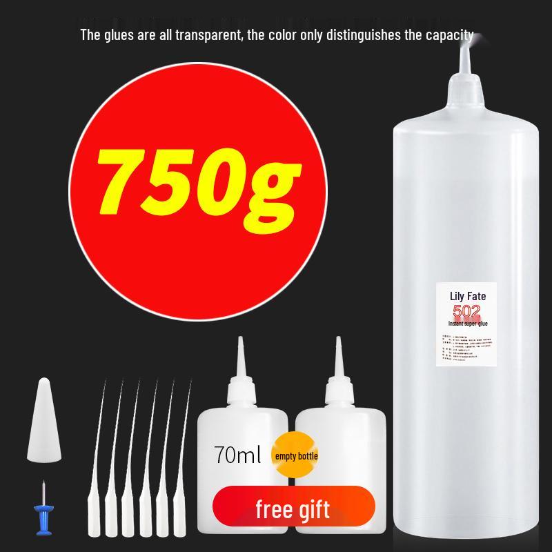 Quick-Drying 502 Repair Glue - Large Bottle, 3-Second Instant Bond