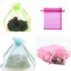 Fashionable 10pcs Organza Bags For Candy And Jewelry In Multiple Colors And Sizes
