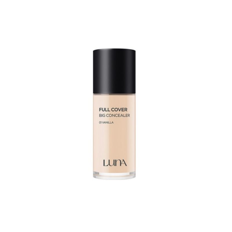 LUNA Langhoudende Volledige Dekking Grote Concealer 40g (4 tinten) SPF27 PA++ Foundation Hoge Dekking Gezichtsmake-up No.01 Vanilla