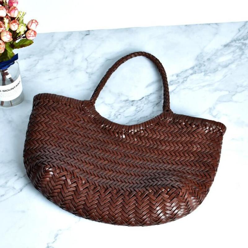 Elegant  Leather Mesh Bag for Women  Large Shoulder Handbag for Women