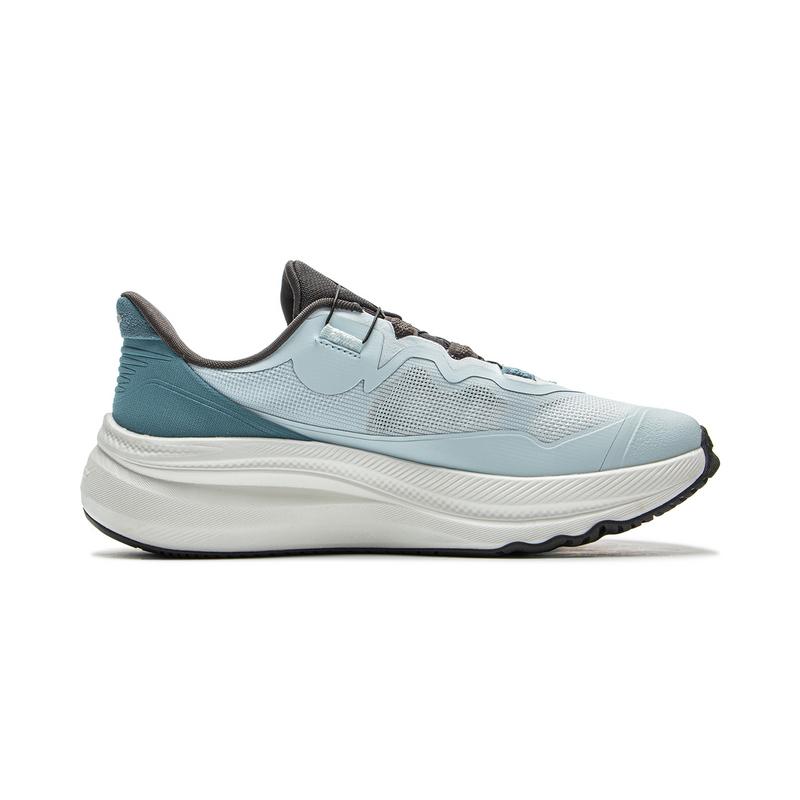 New LiNing Cushioning Anti Slip Wear Resistant Breathable Support Rebound Low Top Casual Shoes Unisex Cyan AGLV001-10