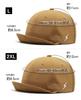 Spargel Cotton Prisoner Cap with Embroidered Design Short 100% (Maximum Length 63cm), Brim, Men's/Women's (Camel, L)