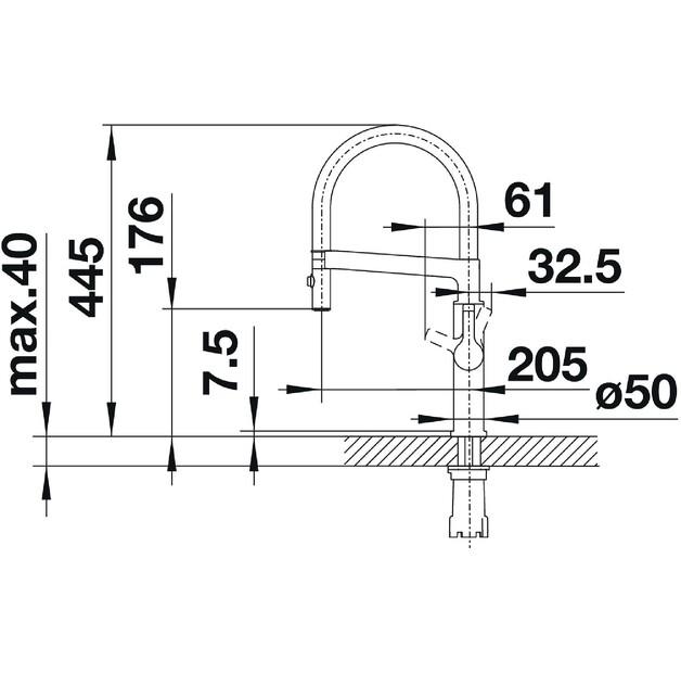 Mixer Blanco Solenta-S Chrome (522404)
