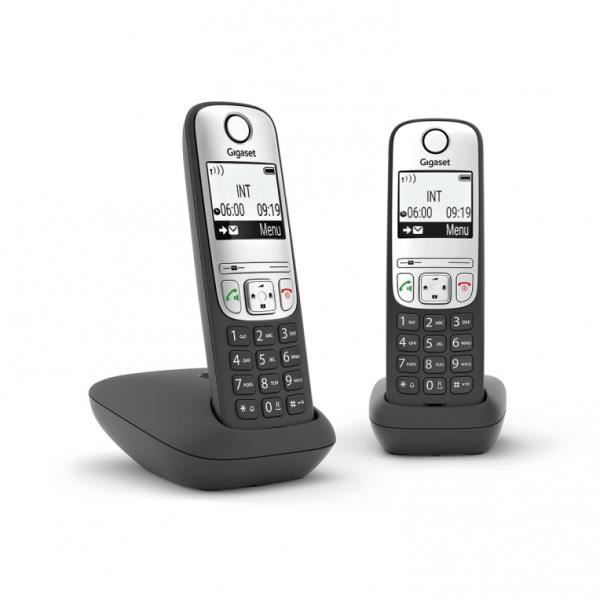 Téléphone analogique - GIGASET - A690 Duo - Haut-parleur - 100 entrées - Identification de l'appelant