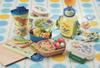 Skater Brotdose Plastikbecher 200ml für Kinder Antibakteriell Spülmaschinenfest Hergestellt in Japan Dinosaurier Bilderbuch NEU KE4AAG-A