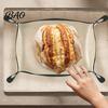 Kitchen Gadgets for Baking Transformable Snap?Up Silicone Mat, Multi?Purpose Food Tray, Heat?Resistant Durable Fiberglass Liner Dough
