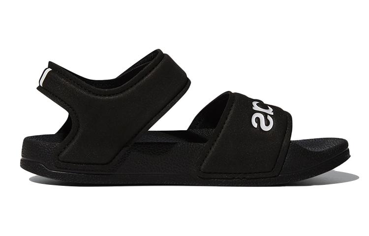Adidas Adilette Sandal K Synthetic Leather Slip Resistant Abrasion Resistant Sandal Black Kids' G26879