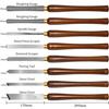 8 PCS Woodworking Chisel High-speed Steel Knife Multi-purpose Carpenter Woodcut Turning Tools Professional Carving Tools