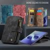 Kožená peněženka na zip Coque pro Samsung Galaxy Z Fold 8 Pouzdro Řemínek na zápěstí Kapsa na karty Funda Samsung Z Fold8 Široké Flip Book Etui