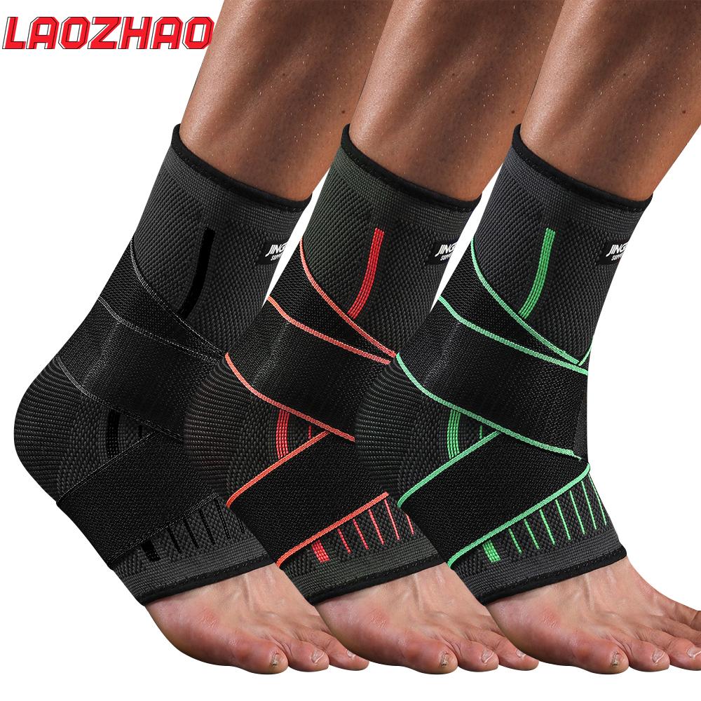 1Pcs Ankle Support Brace Socks Breathable Compression Sleeve Adjustable Wrap Stabilizer For Arthritis Gym Sports