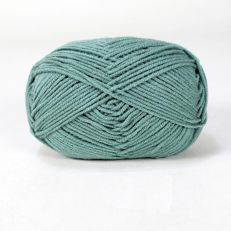 

Milk Cotton Yarn 4 Strand Combed Fiber Milk Cotton Medium Fine Yarn Handmade Knitted Sweater Scarf DIY Material Bag