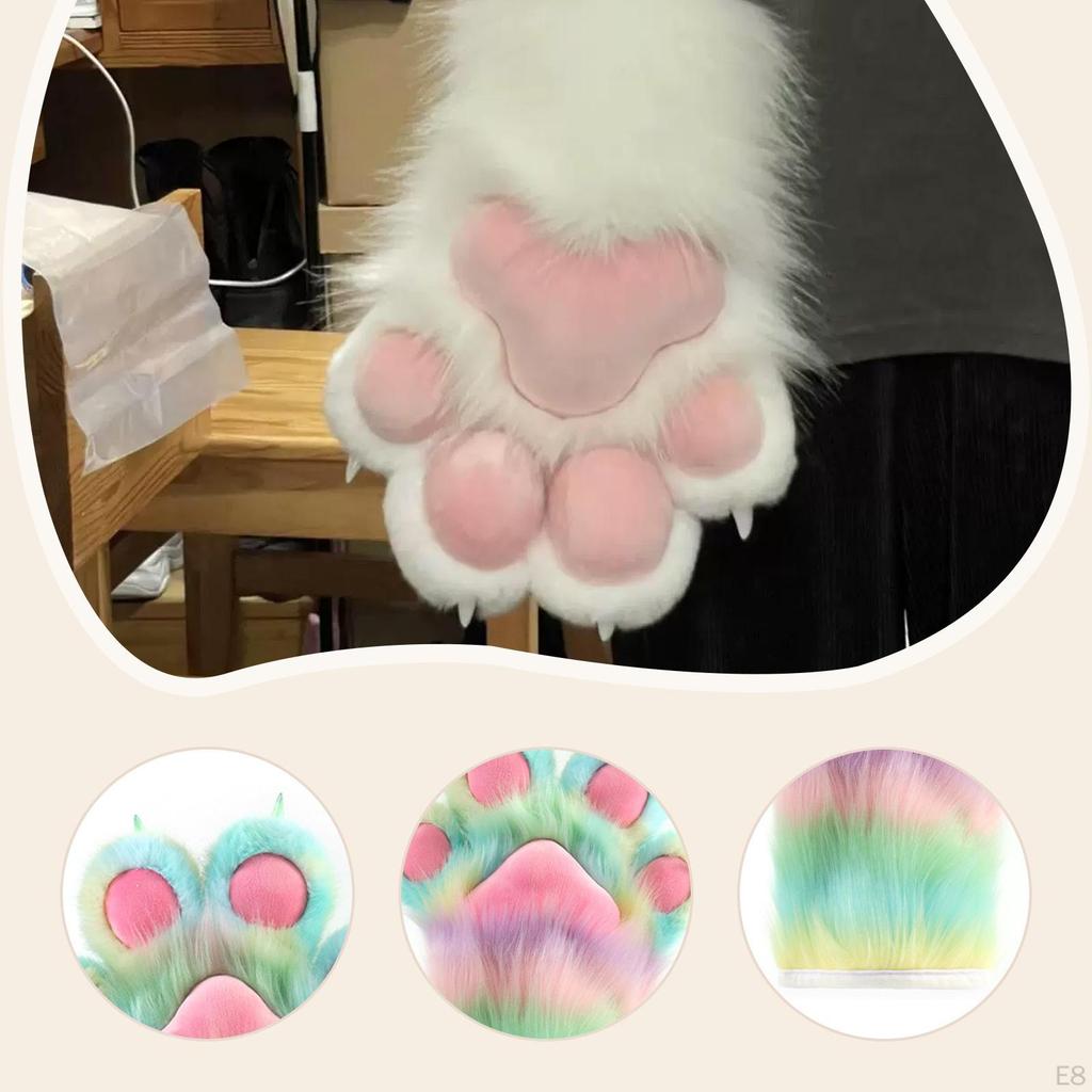 Animal Paws Gloves Adorable Cosplay Costume Accessories for Fancy Dress