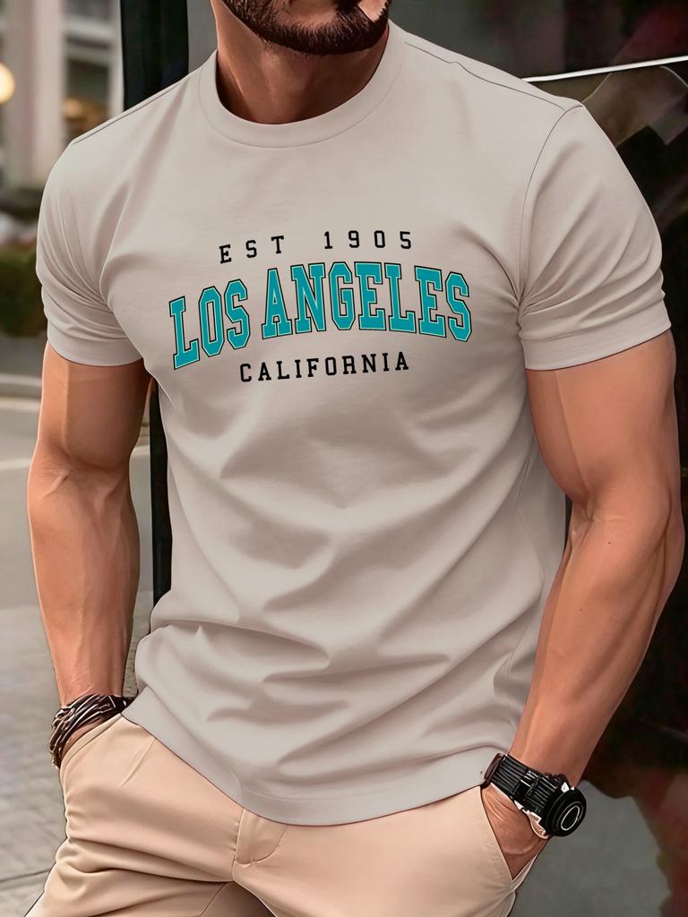 Usa Est 1905 California Printing T Shirt For Man ONeck Casual TShirts Summer Cotton Sportswear Unisex Loose Short Sleeve