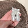 Ballet Shoes Bow Keychain Fashion Sweet Pendant 1Pcs Durable Key Ring Hanging Ornament for Girls Graduation Gift