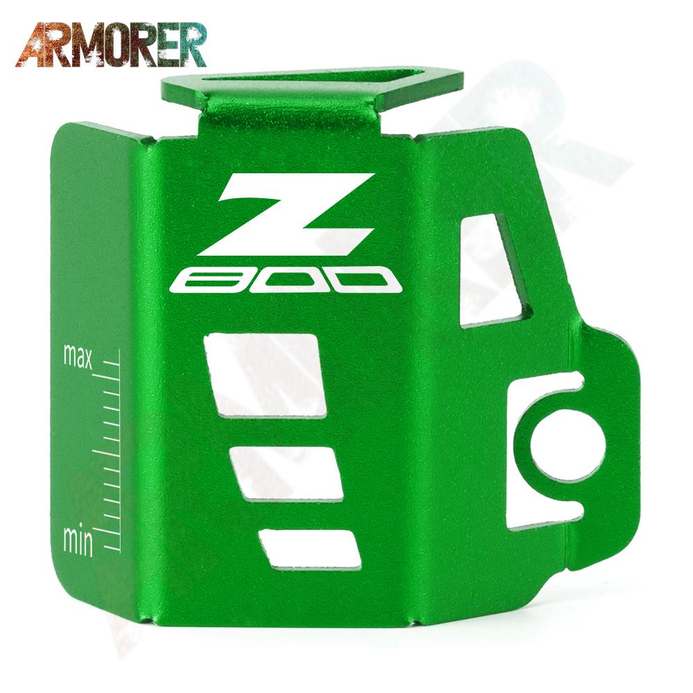 For KAWASAKI Z800 Z 800 CNC Aluminum Motorcycle Accessories Rear Brake Fluid Tank Reservoir Guard Cover Protector 2017