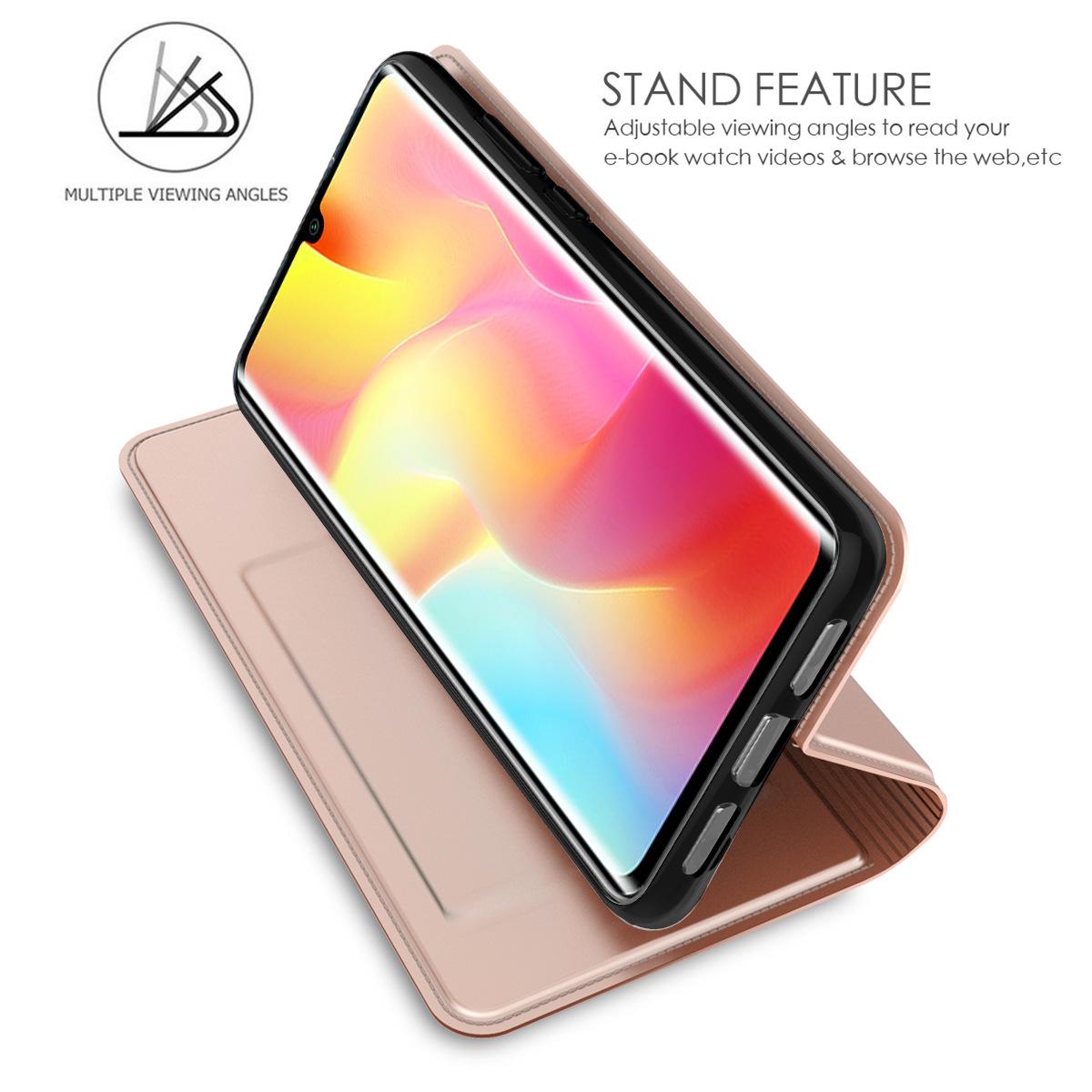 

For Infinix Zero 40 5G Case PU Leather Phone Cover with Card Holder Stand Magnetic Closure Rose Gold
