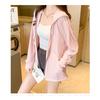 Women's Summer Ice Silk Sun Protection Jacket UPF50 Lightweight Anti-UV Hooded Coat