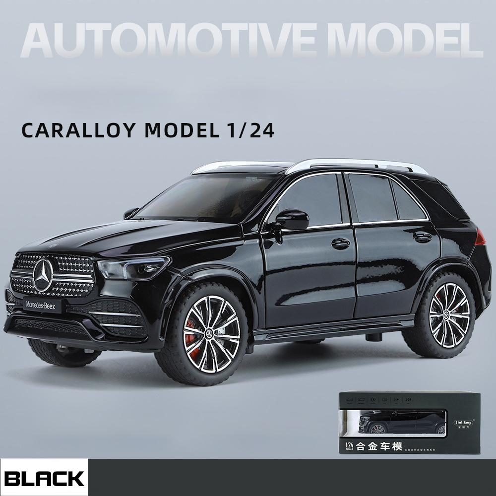 1/24 Benz GLE350 Geländewagen SUV Heimsammlung Ornamente Sound & Licht Spielzeug Miniaturmodelle Legierung Druckguss Metallmodell Auto Spielzeug für Kinder Simulationsspielzeug
